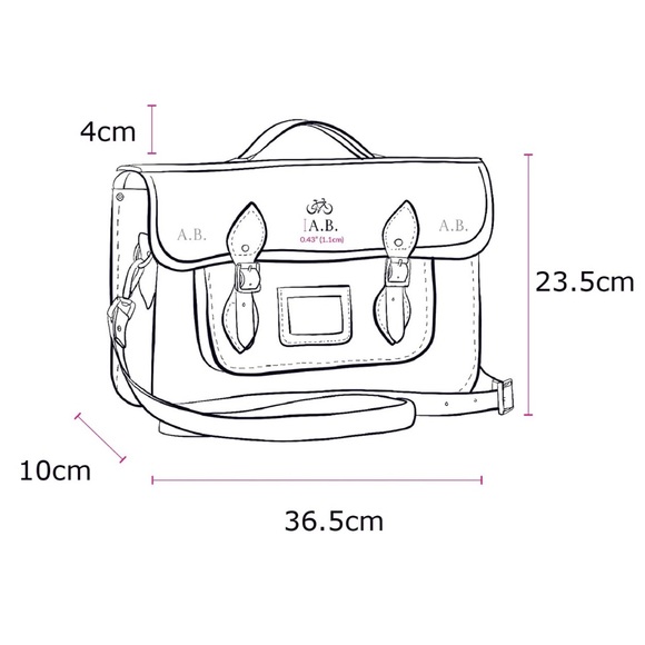 15” Black Satchel Briefcase (Batchel) - Picture 4 of 5